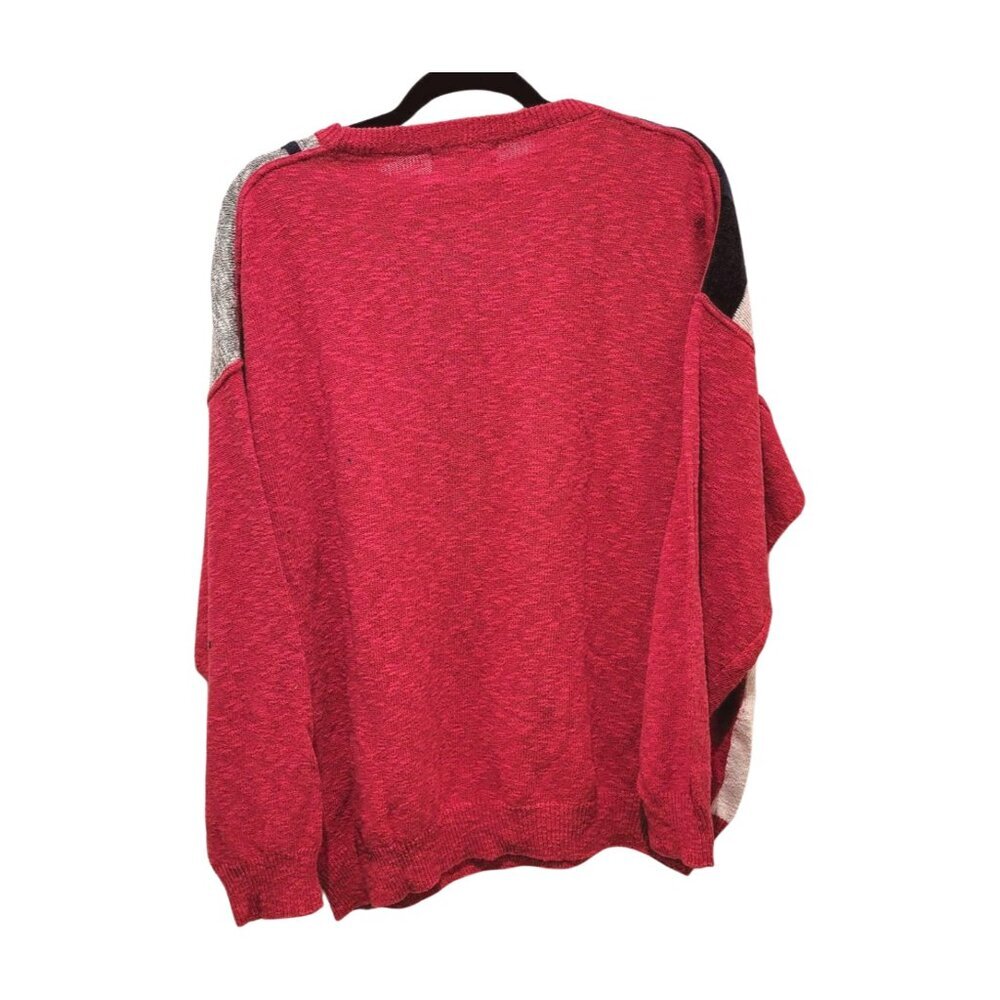 Vintage Mimi Spirit Sport Golf Abstract Cotton Linen Sweater XL - Picture 3 of 7